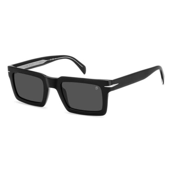 New DAVID BECKHAM Black Square DB 7126/S 807IR Sunglasses Women - Picture 1 of 4